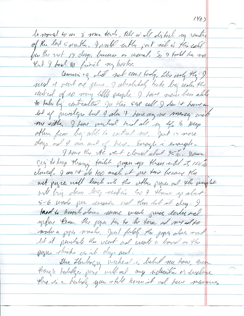 Dr John WorldPeace 2008 Prison Journal